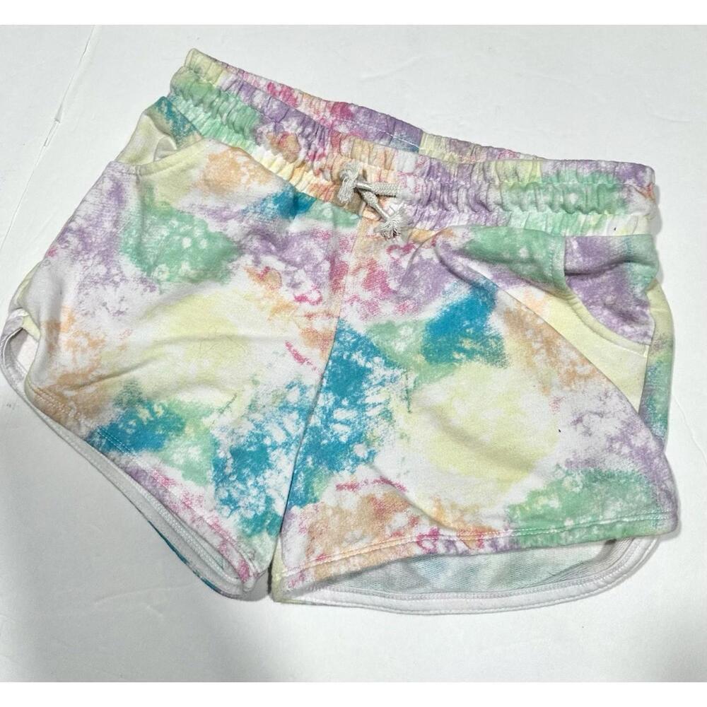 Cat & Jack - Tie Dye Drawstring Shorts Multi Color Tie Dye Girls Sz XL (14)